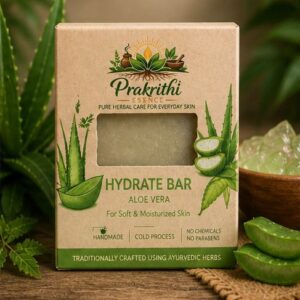 prakrithi essence hydrate bar – aloe vera handmade soap